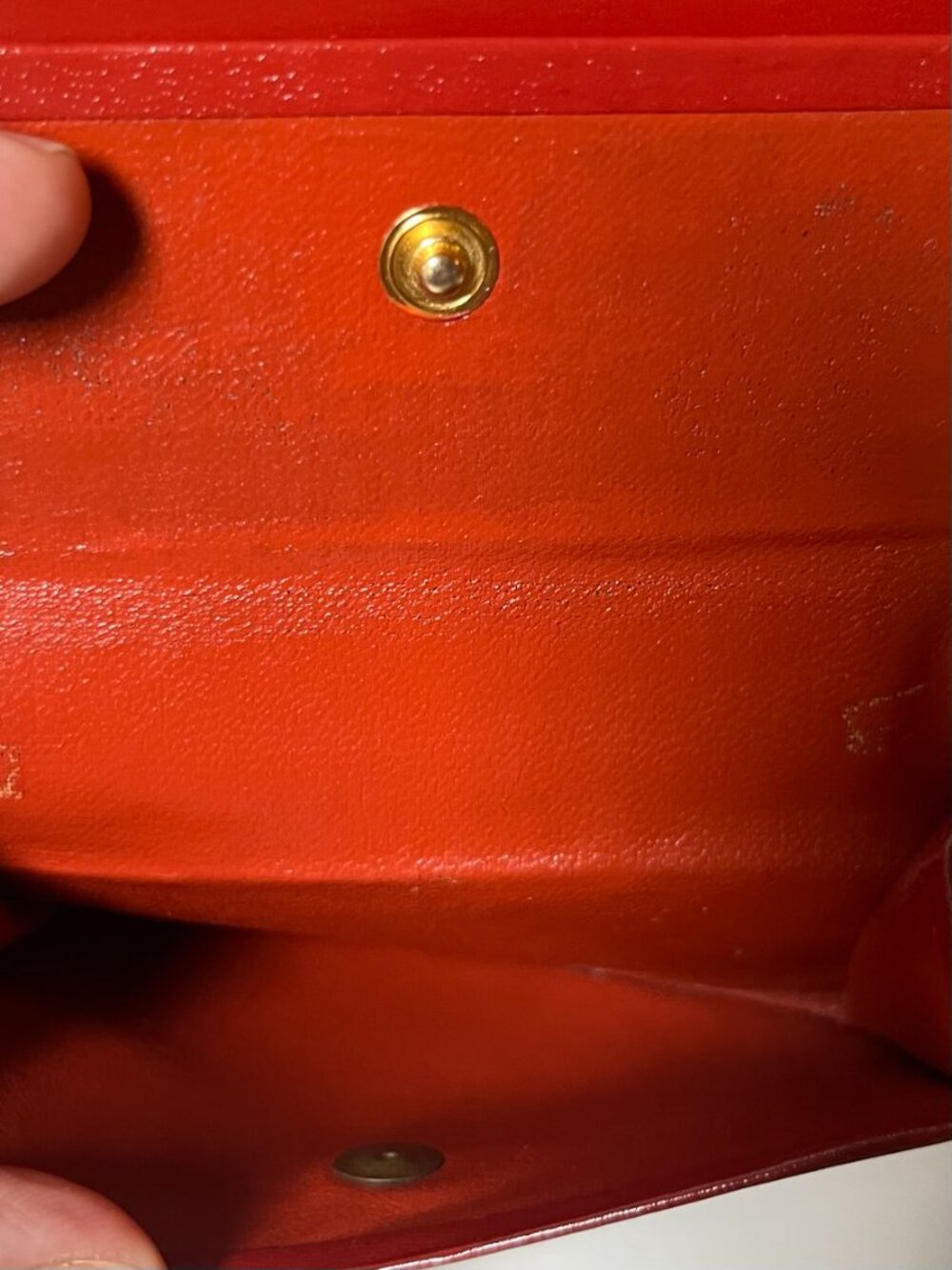 Moschino Cheap & Chic Rare Vintage Y2K Red Leather Trifold Wallet EUC - Picture 8 of 9